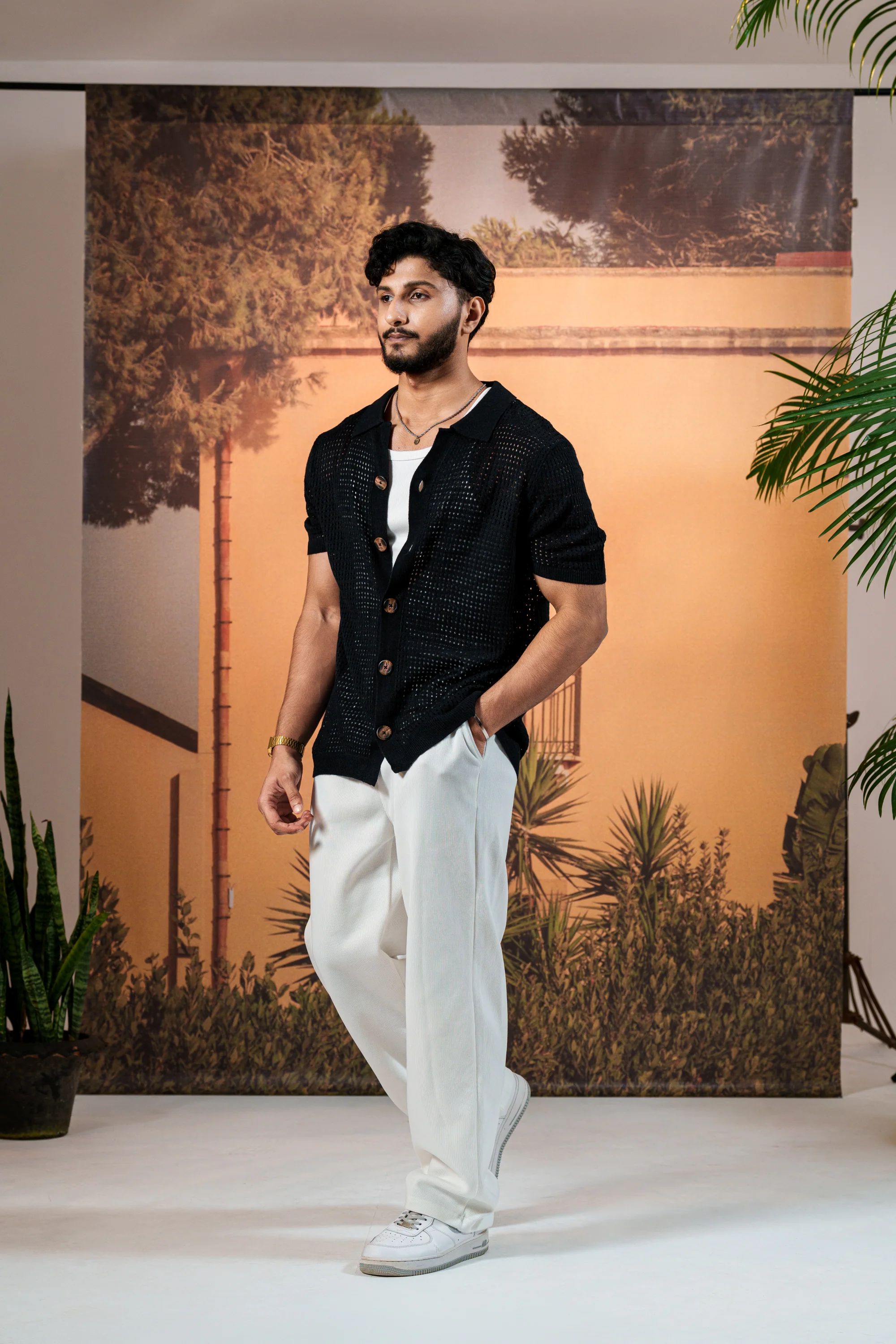 Amalfi Navy Resort Knit Shirt - Image 6