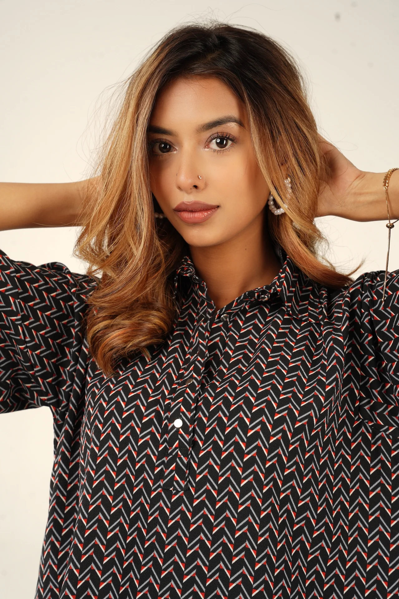 Black Aztec Shirt - Image 3