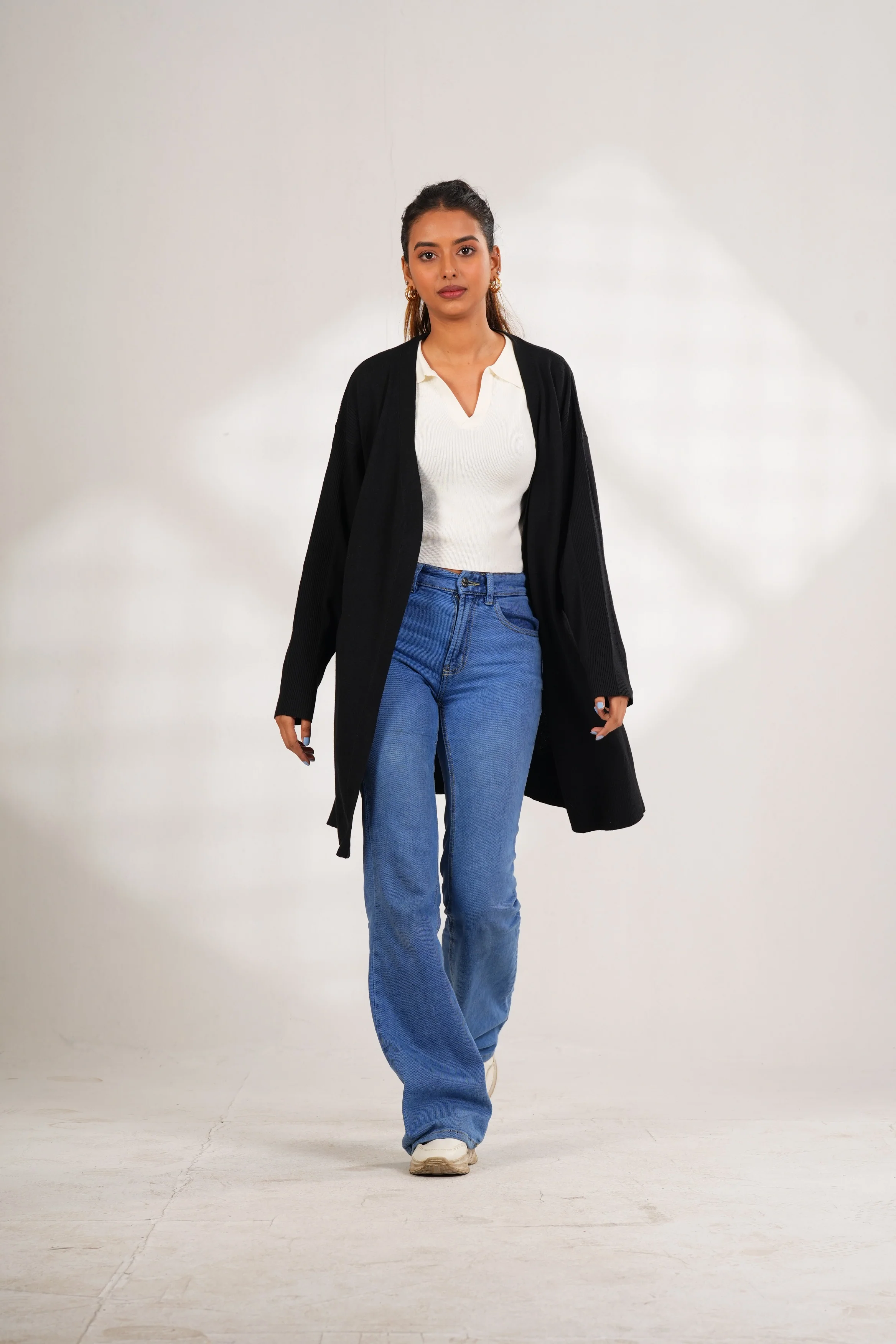 Black longline cardigan - Image 6