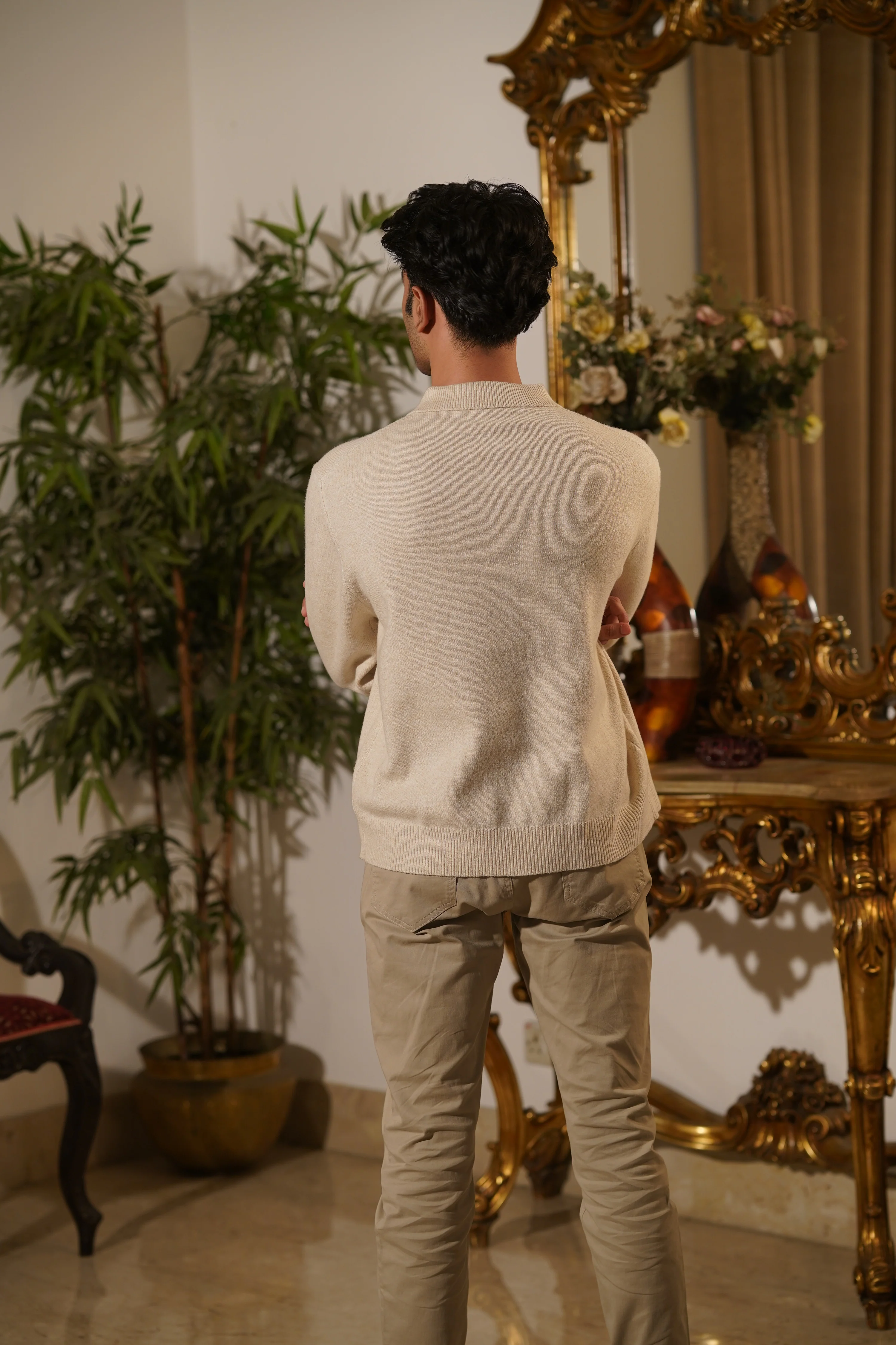 Jacob Textured Sand Polo - Image 5