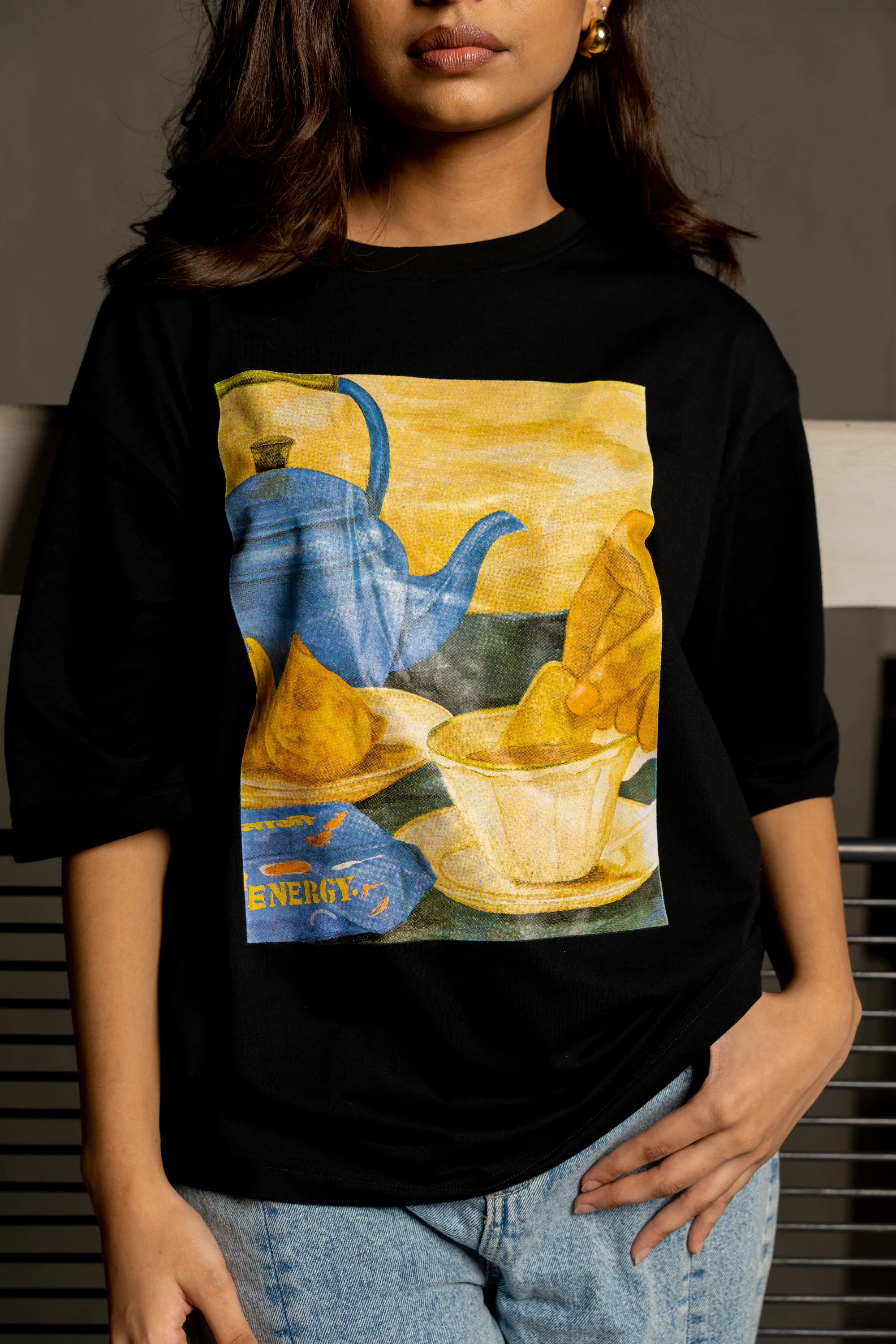 Cha-Biskut Graphic T-shirt - Image 3