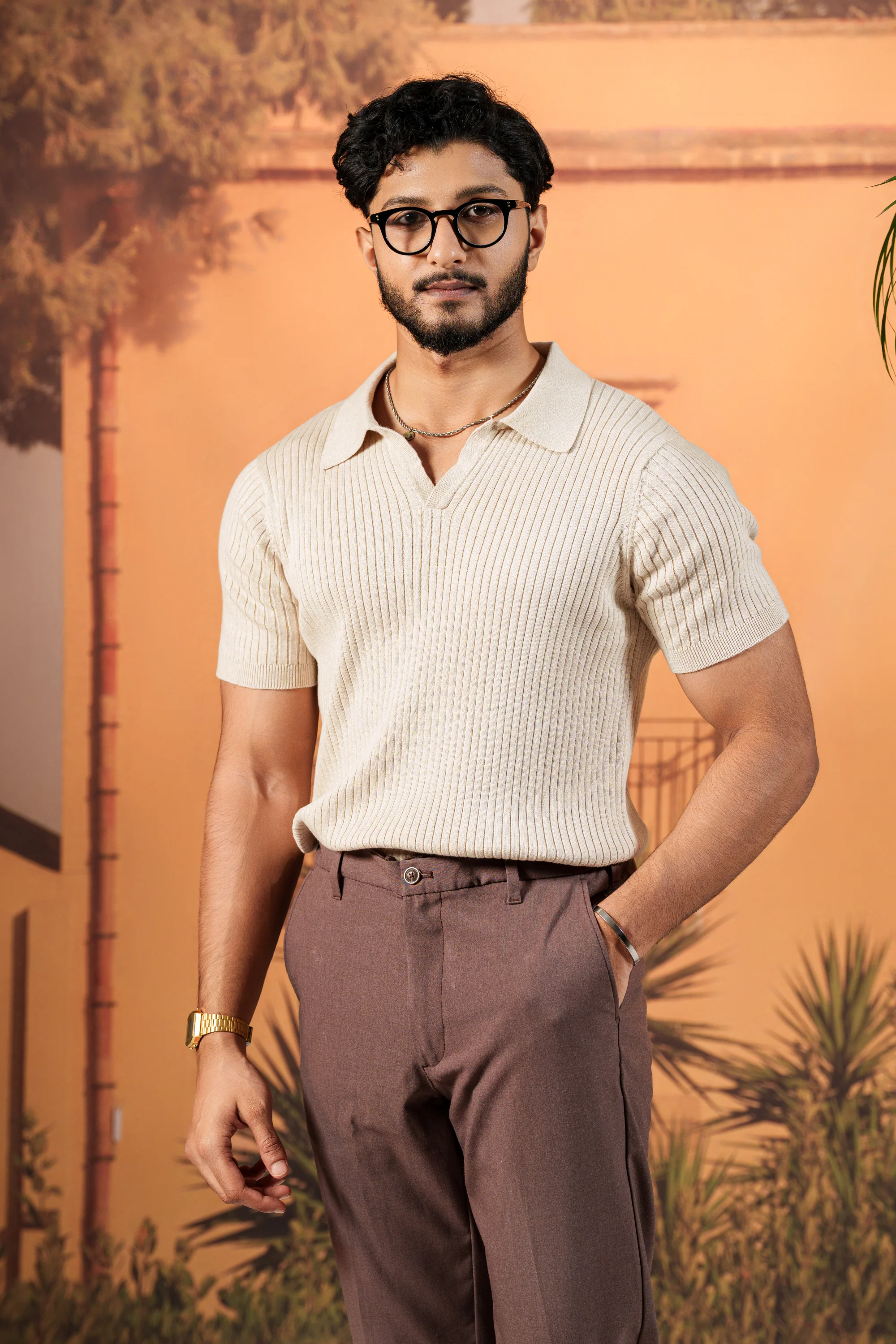 Napoli Sand Knit Polo - Image 5