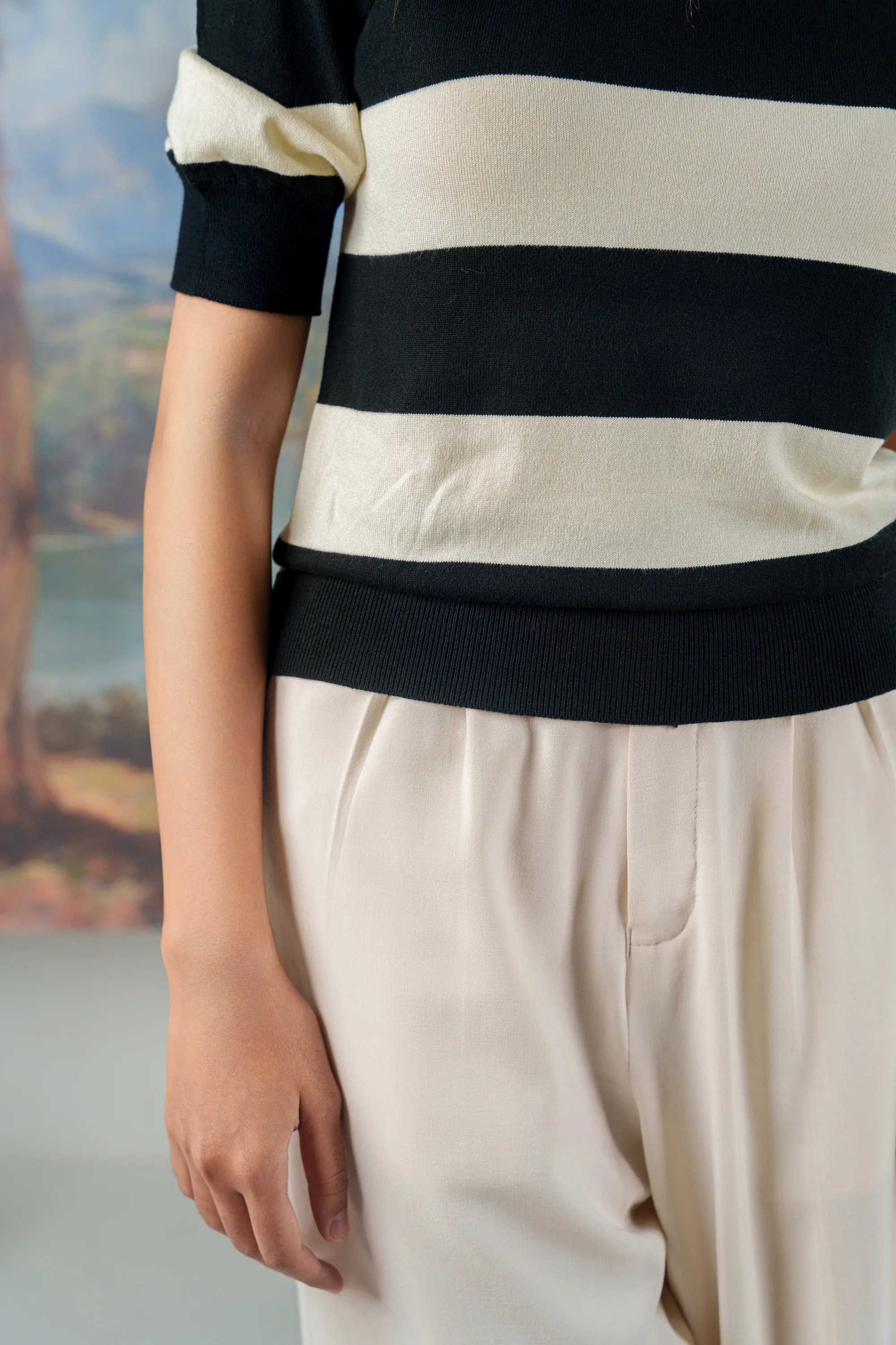 Puffed Sleeve Knit Top - Image 6
