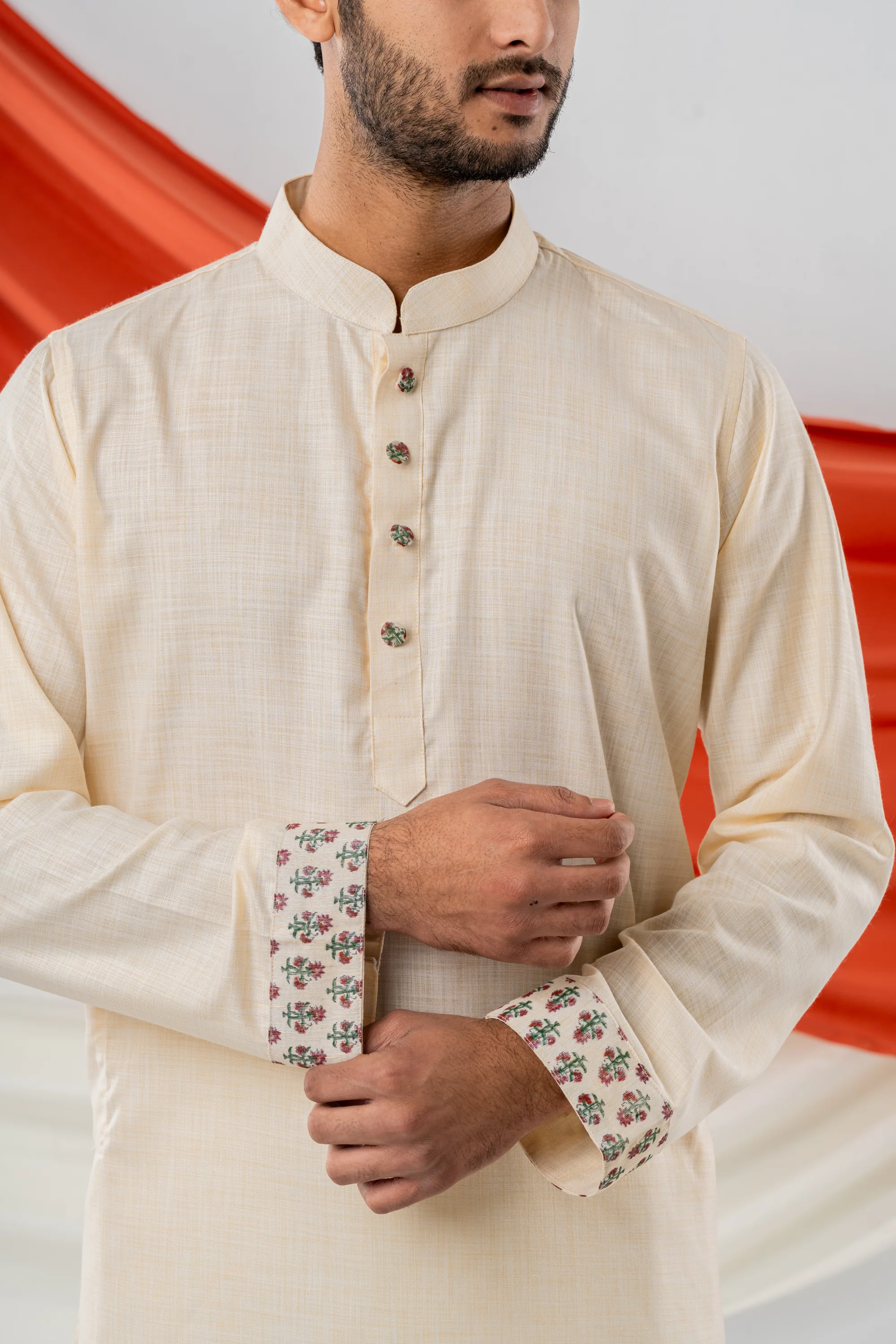 Zahrat Mughal Lined Punjabi - Image 3